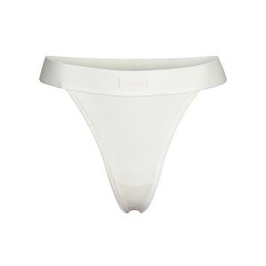 SKIMS | Cotton Rib Thong | Bone White